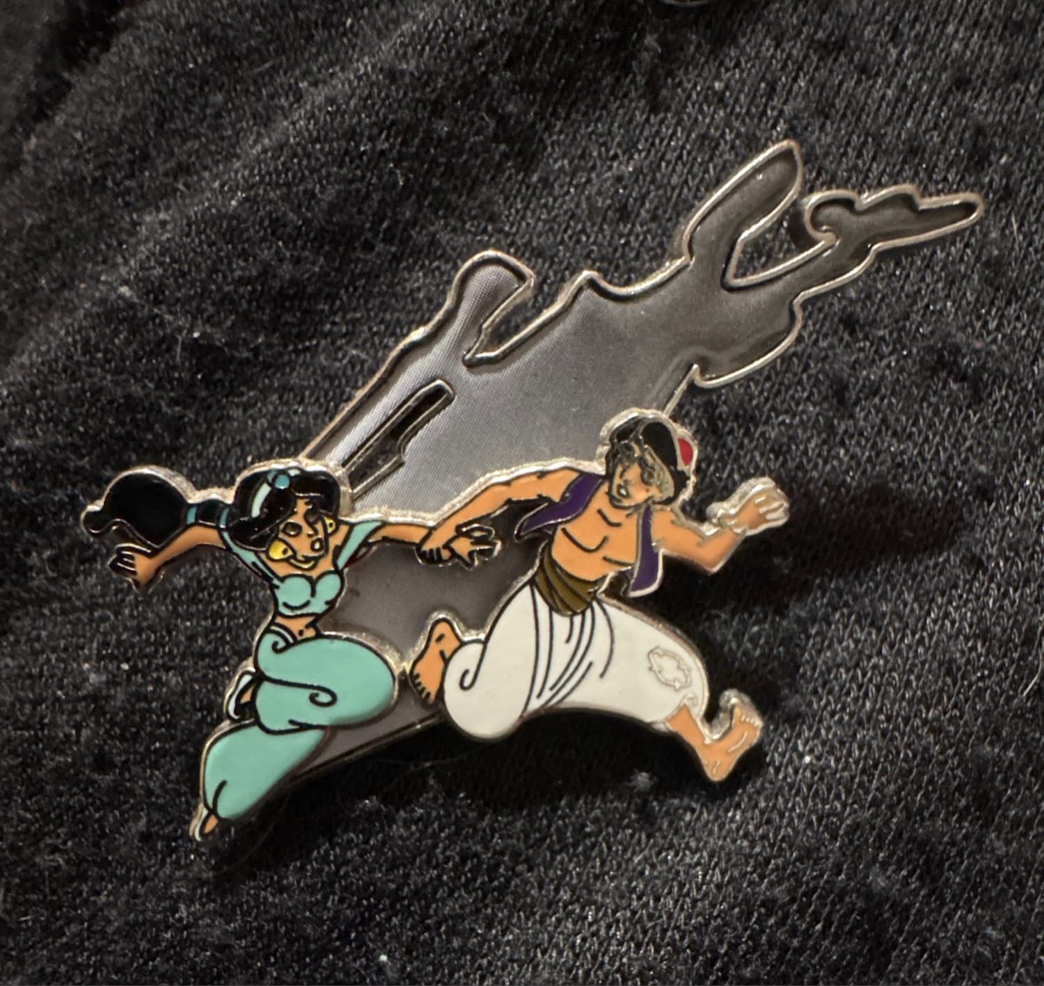 Aladdin and Jasmine Running