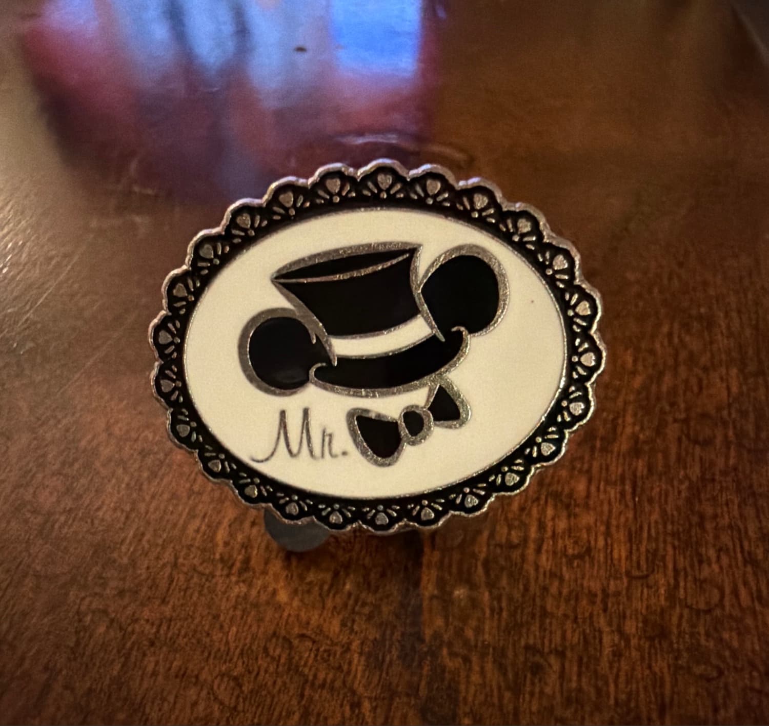 Mickey Mouse 'Mr.' Wedding Ear Hat Pin