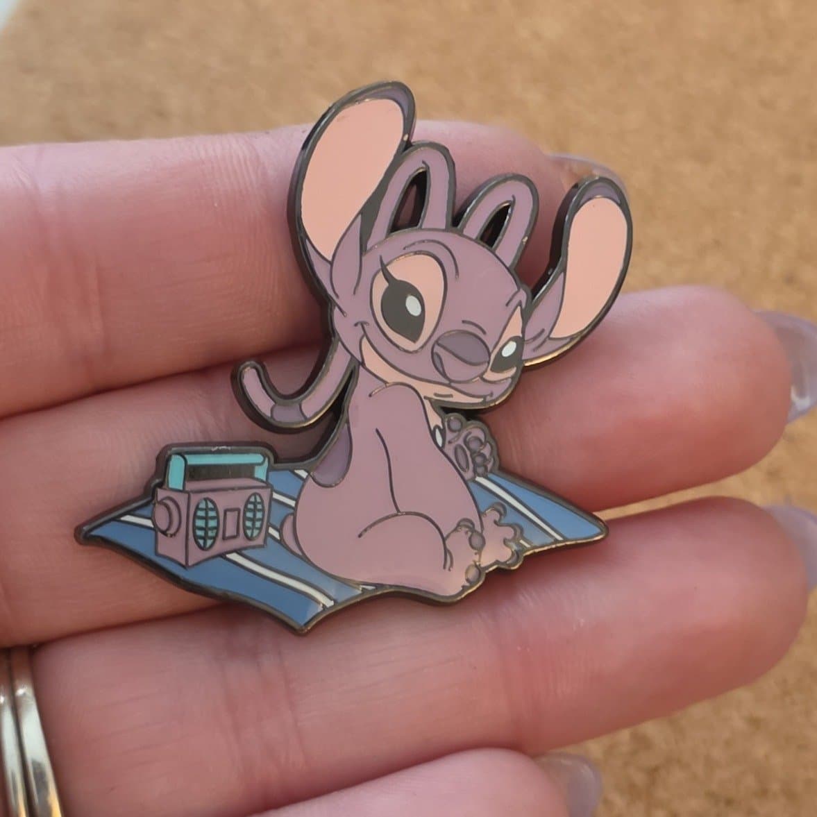 Loungefly Disney Lilo & Stitch Angel Beach Day with Radio Pin