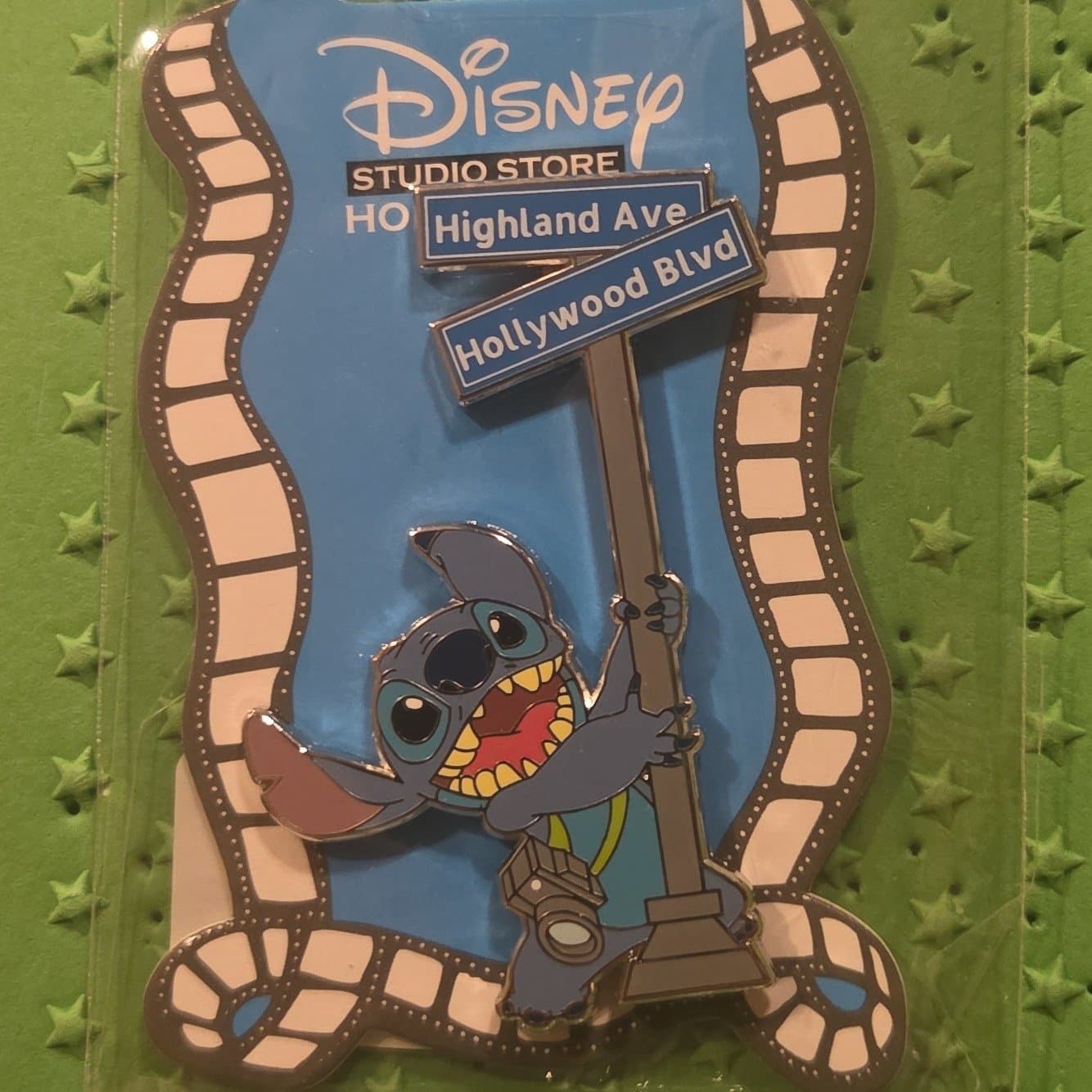 Stitch - Hollywood Blvd at Highland Avenue Street Sign Pin