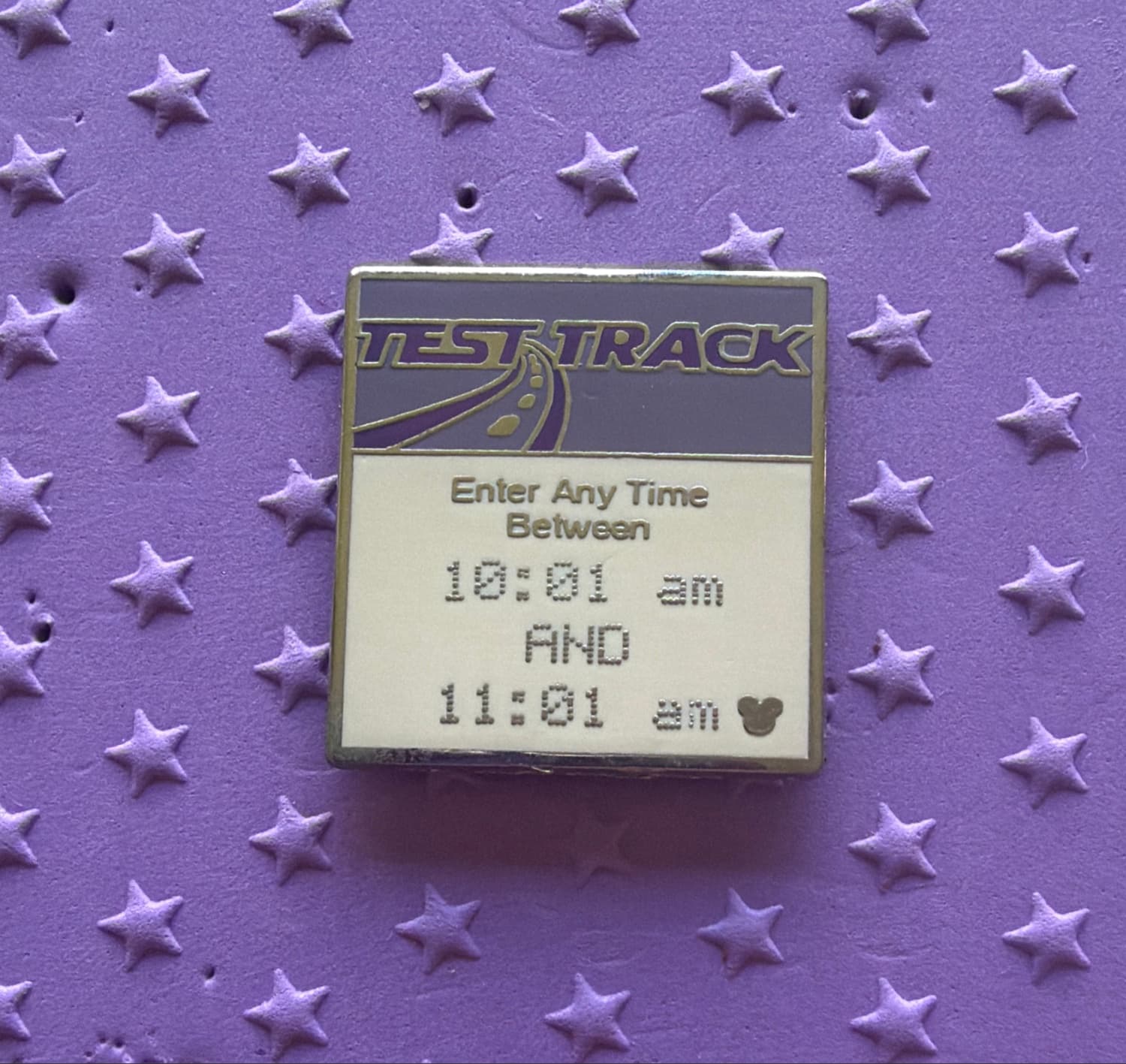 Test Track FastPass Hidden Mickey Completer Pin