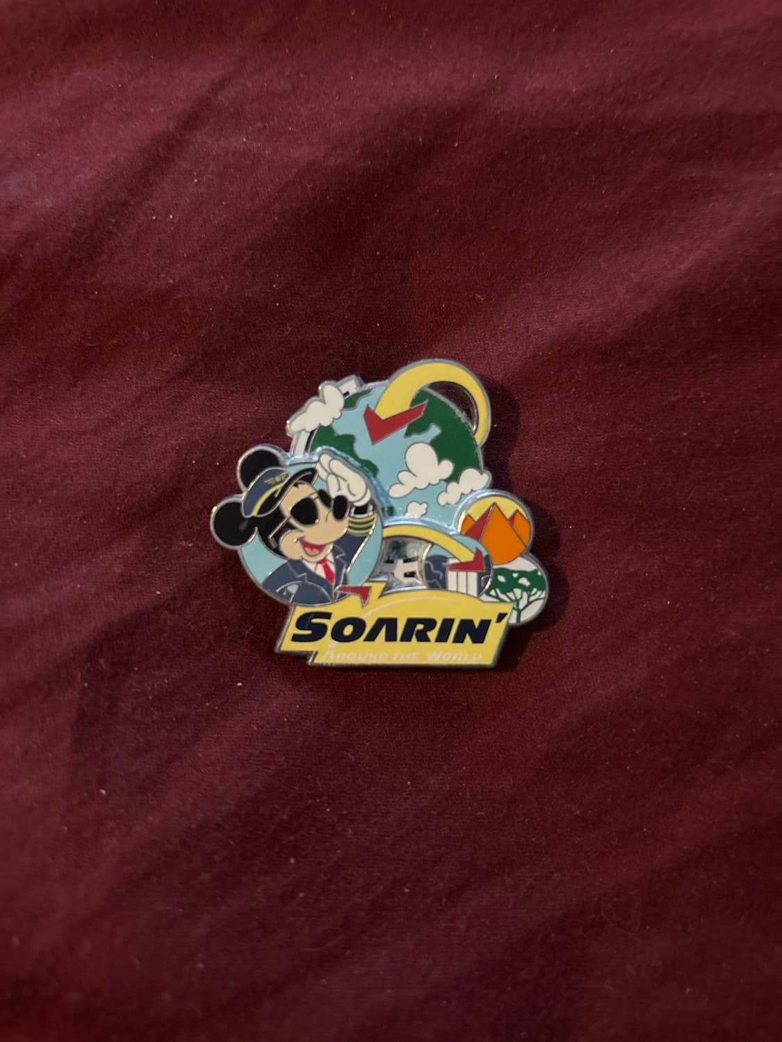 Mickey Mouse Flying Red Hang Glider - Soarin'
