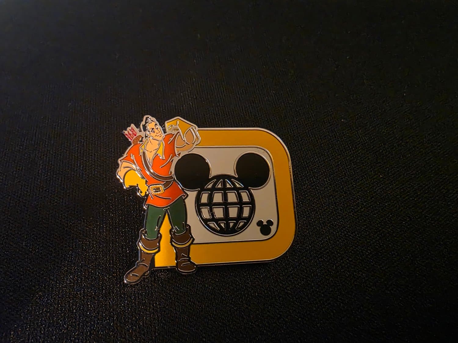 Disney D Gaston Pin front