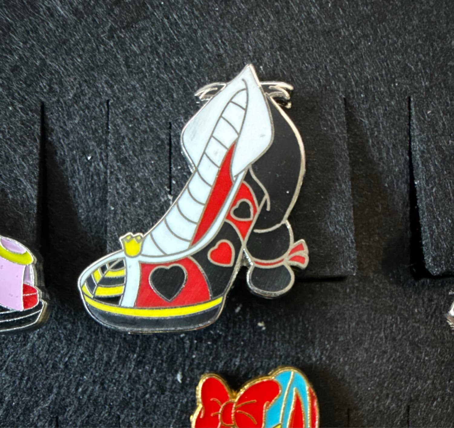 Queen of Hearts High Heel Shoe Pin