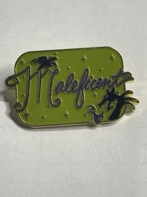 Loungefly Disney Villain Signature Name Blind Box Pin Set - Maleficent