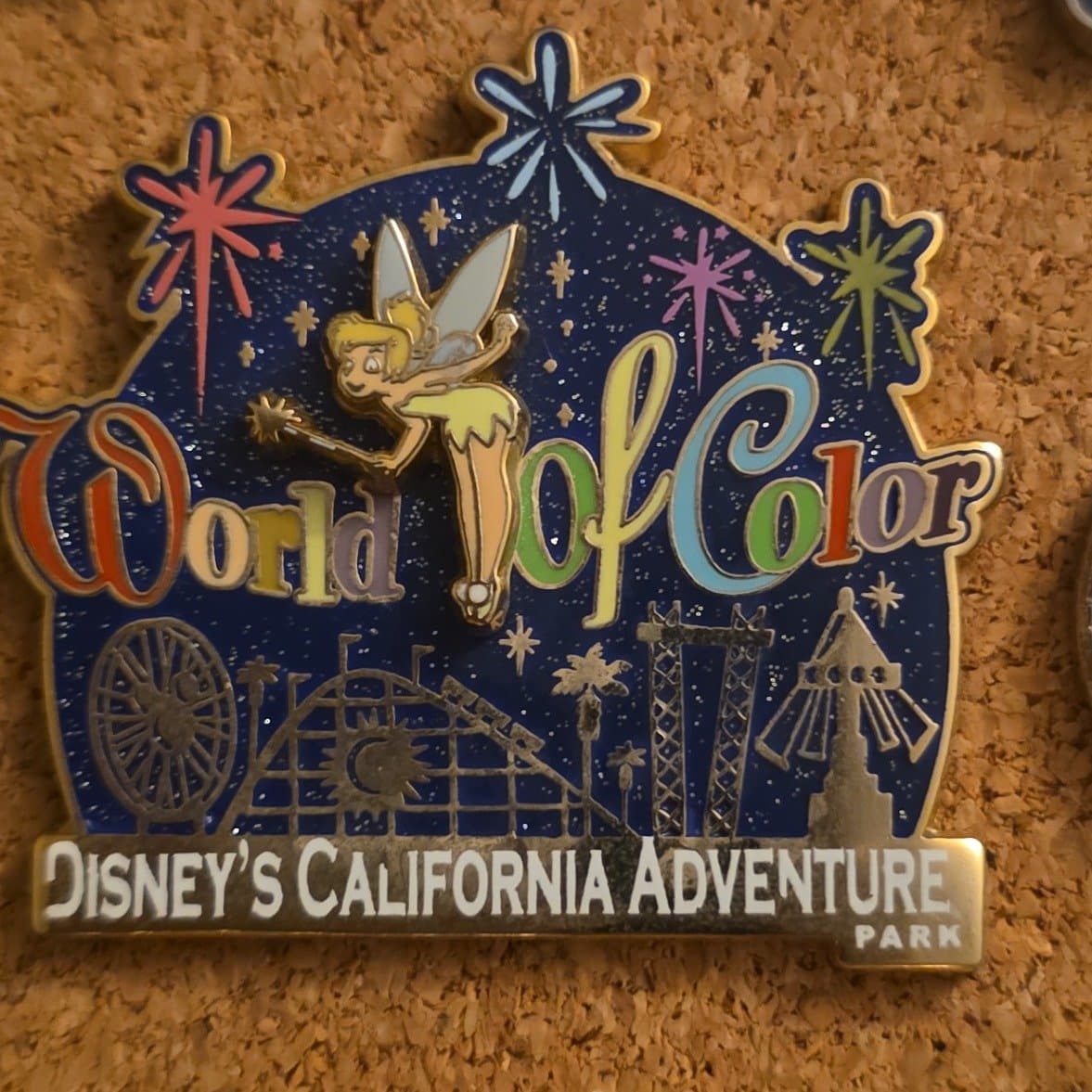 World of Color Tinker Bell Paradise Pier Disney's California Adventure Pin