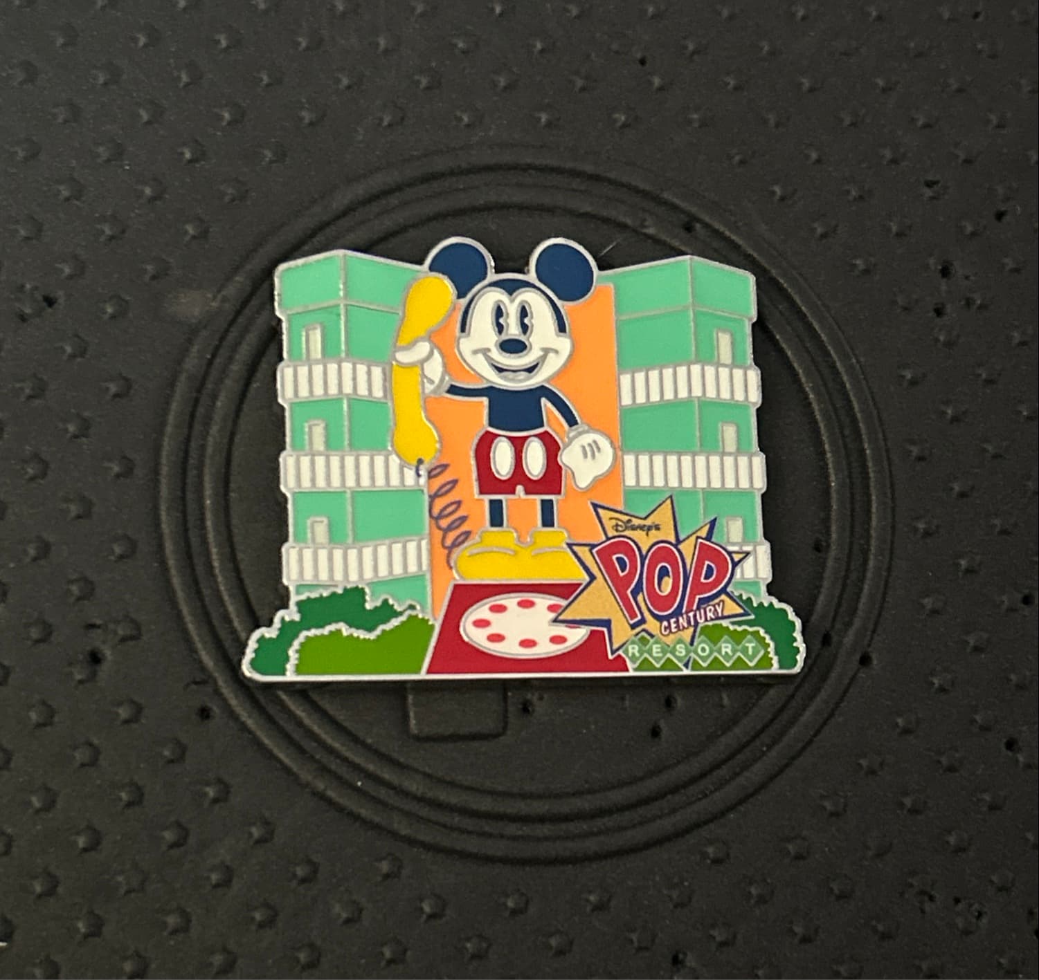 Mickey with rotary phone statue - Disney's Pop Century Resort