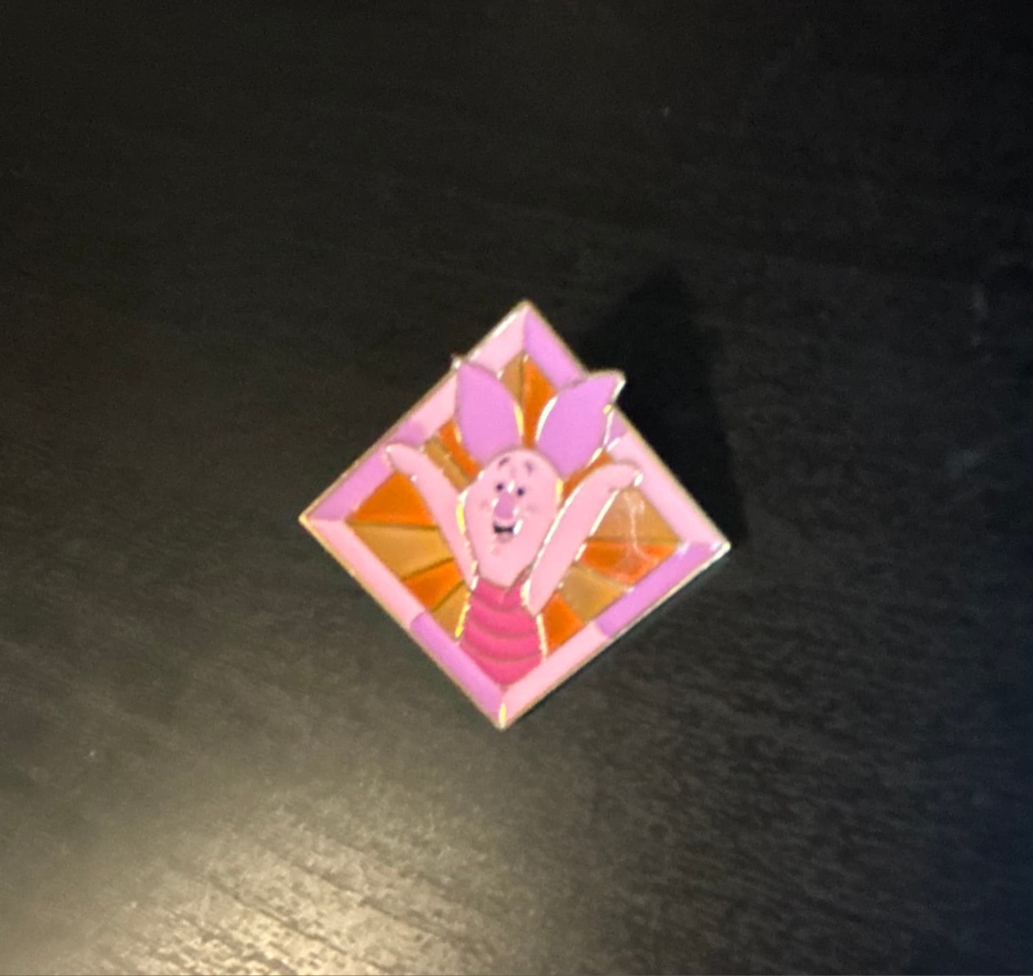 Piglet - Winnie the Pooh Diamond Stained Glass Blind Box Pin