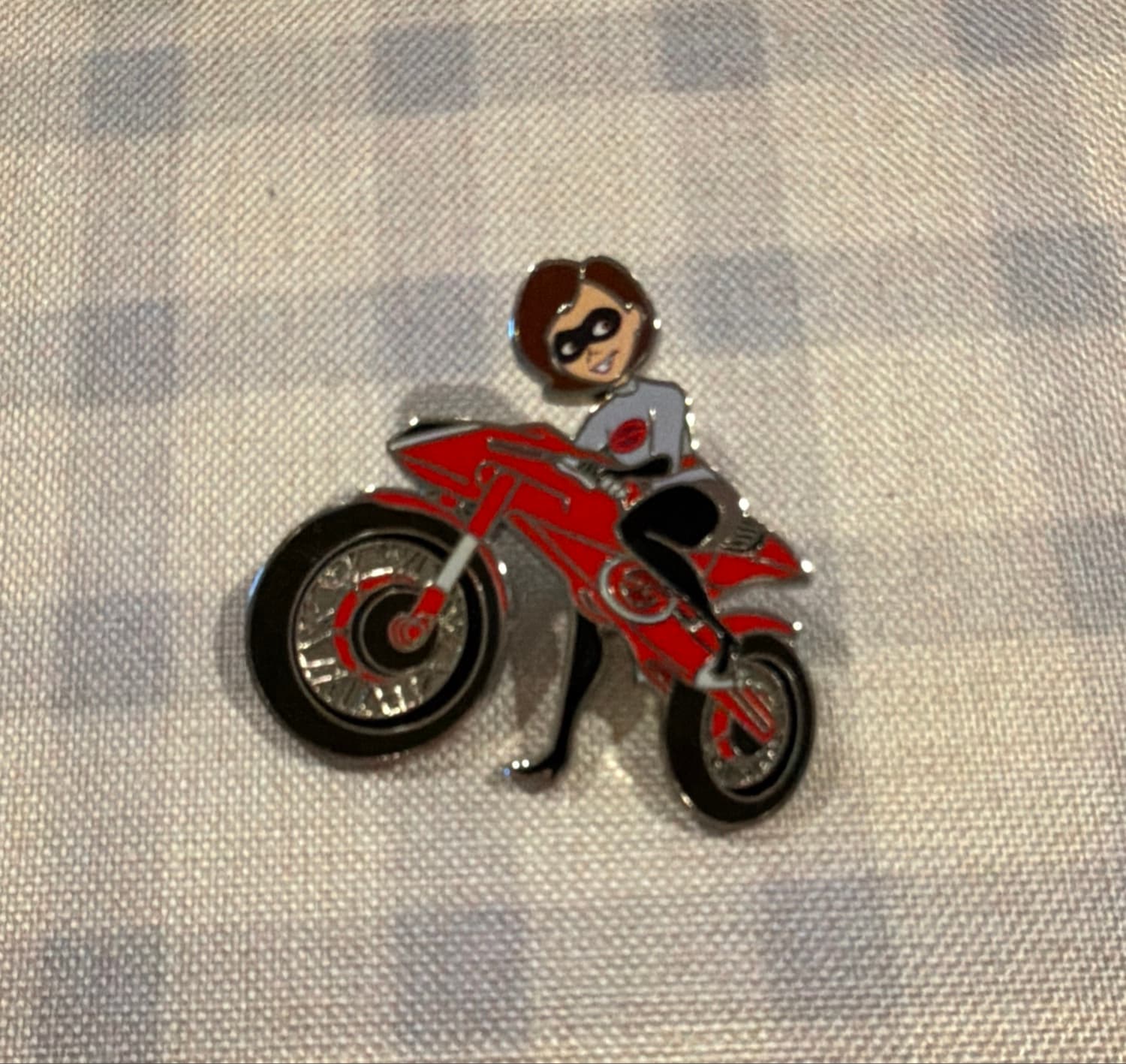 Mrs Incredible Elastigirl on a Motorcycle