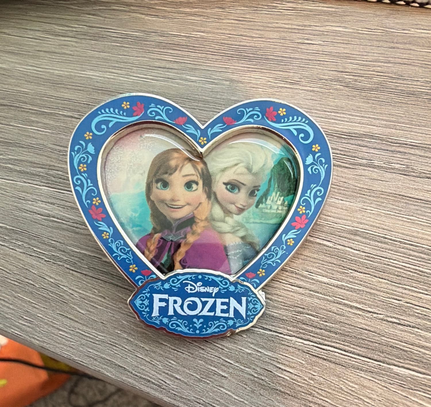 Anna and Elsa Heart Pin