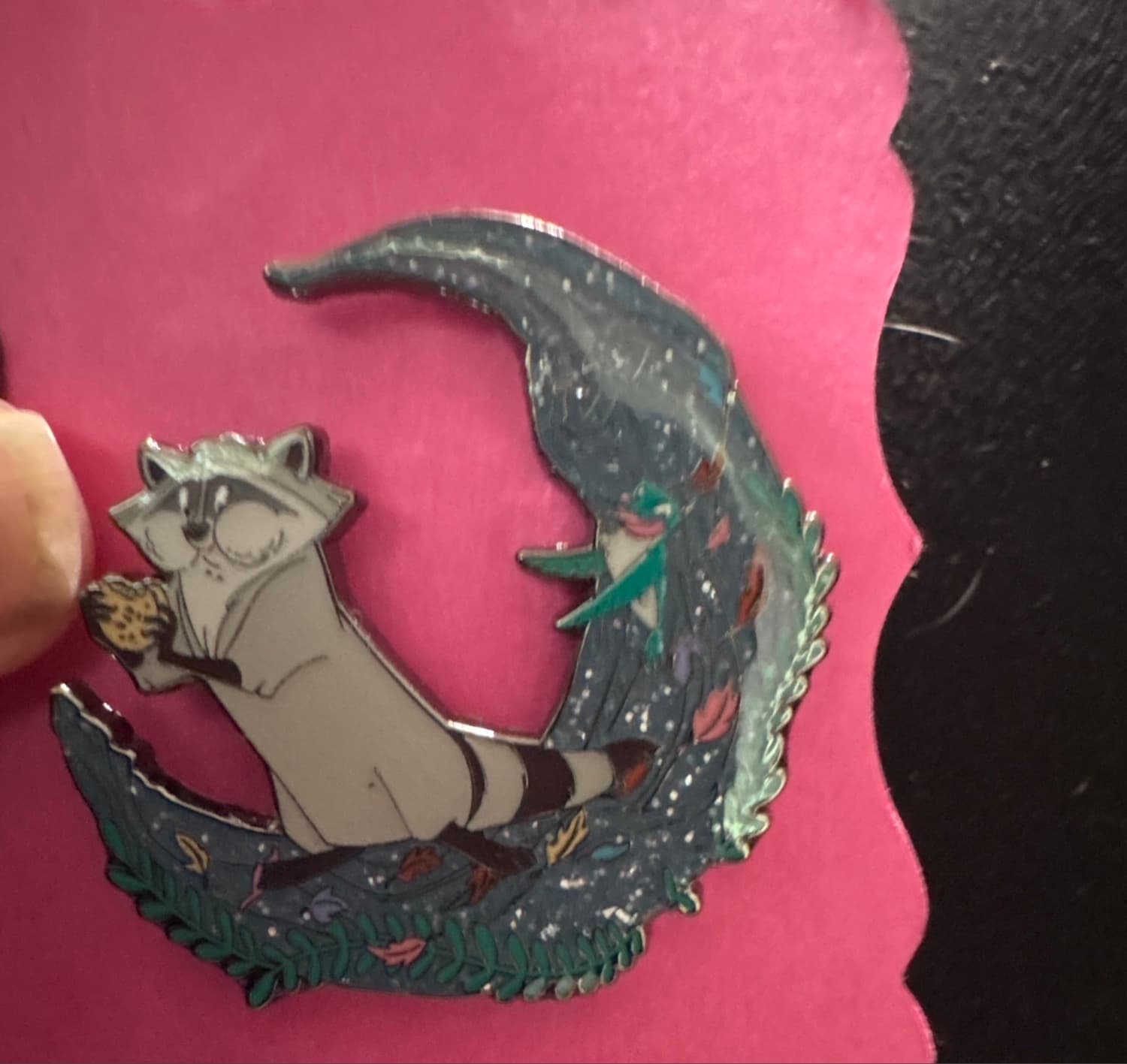 Meeko & Flit Sidekicks Crescent Moon Pin