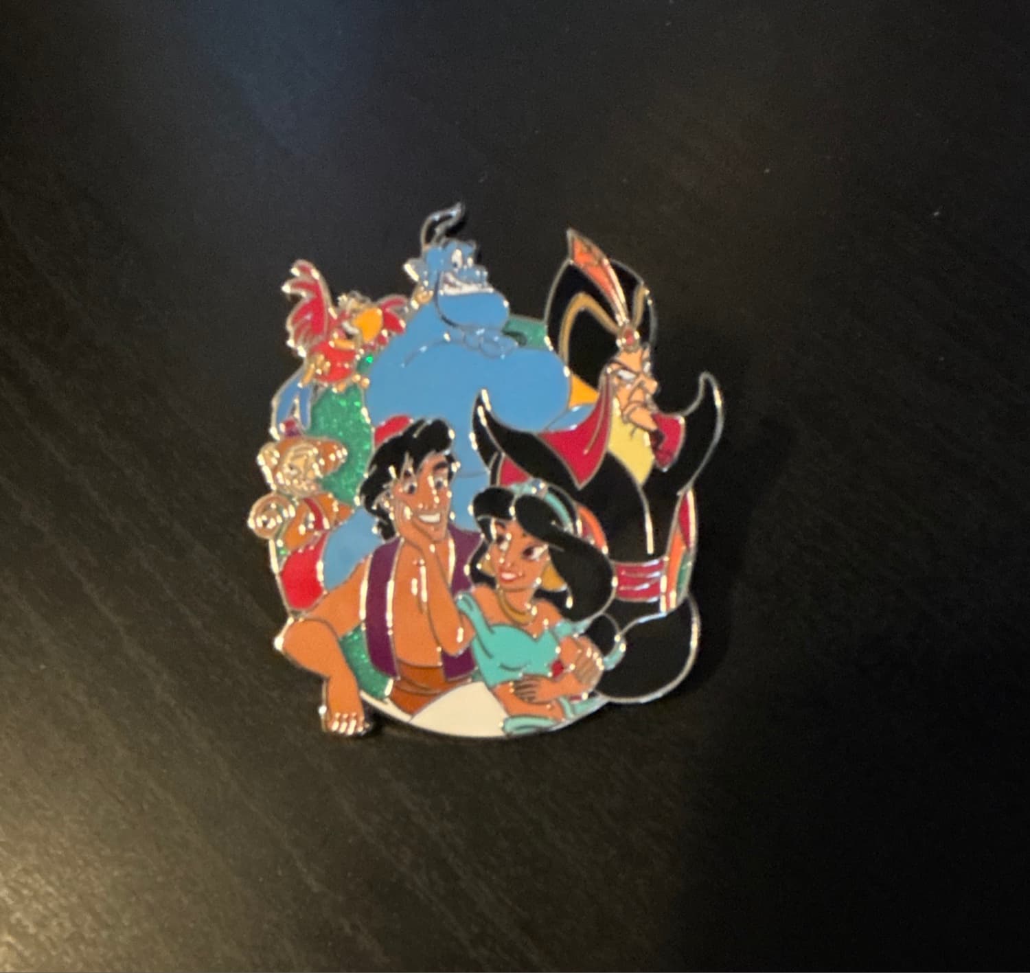 Aladdin Cast Pin front