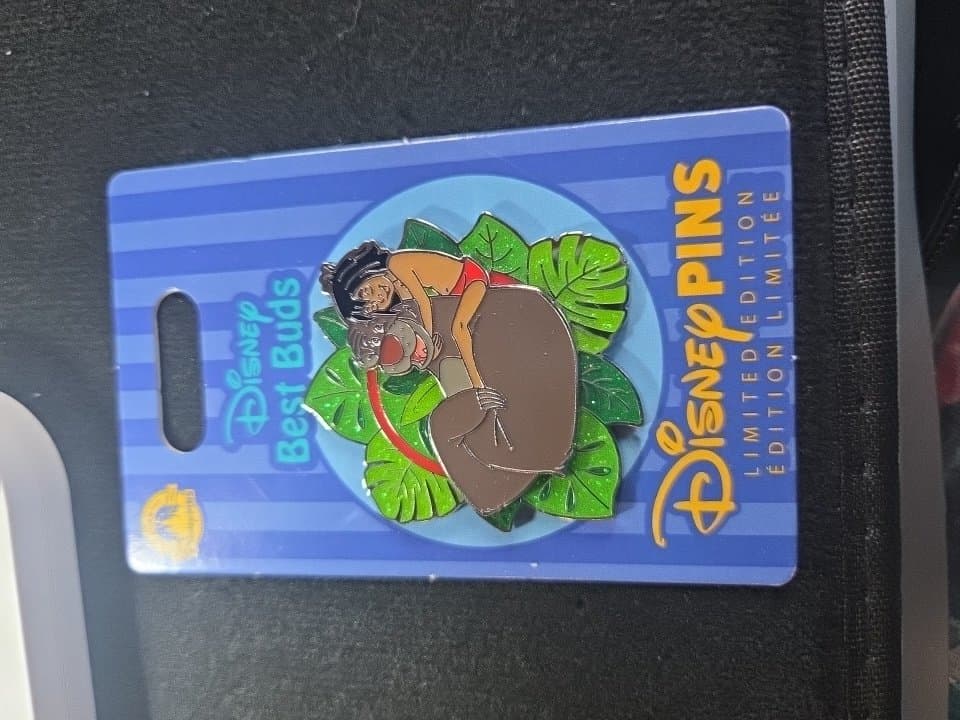 Baloo and Mowgli - Jungle Book - Best Buds - Tropical Leaves