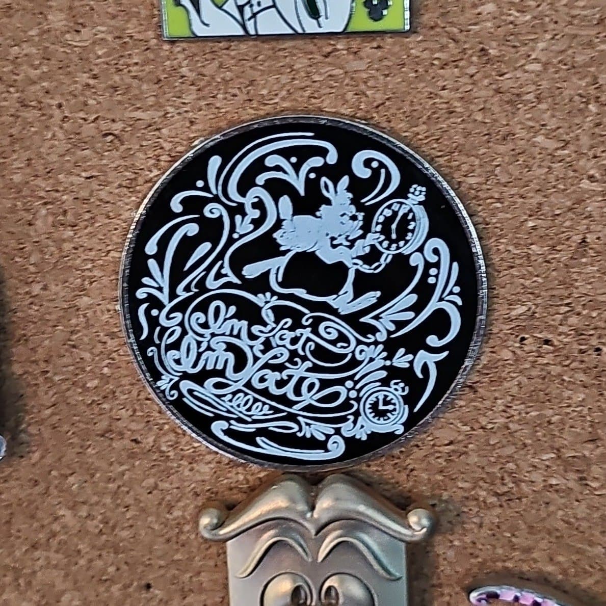 White Rabbit 'I'm Late I'm Late' Pin