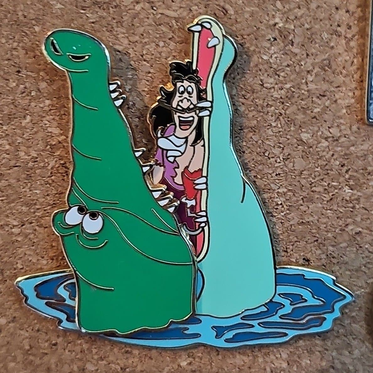 Captain Hook In Crocs Mouth 3D Pin