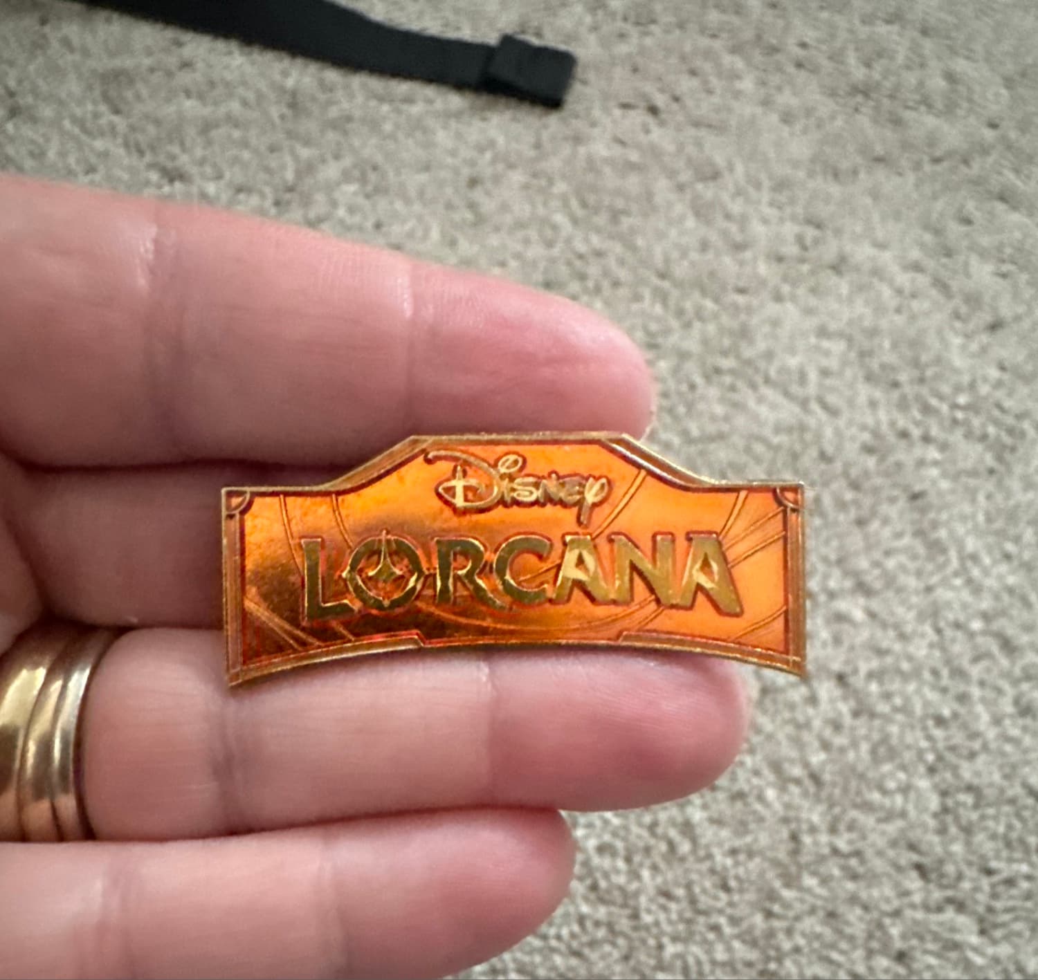 Disney Lorcana Logo Pin - Orange