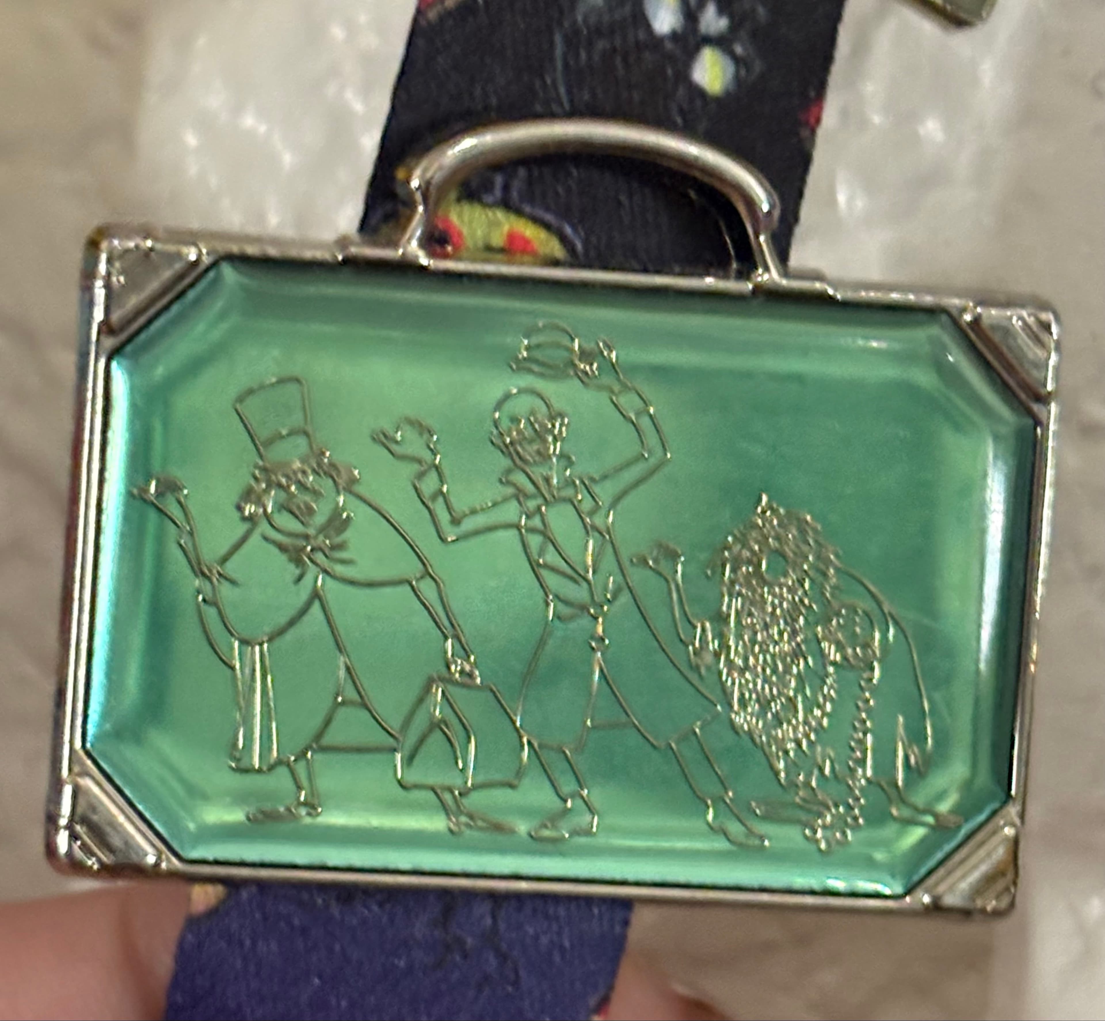 Haunted Mansion 45th Anniversary Hitchhiking Ghosts Suitcase Pin