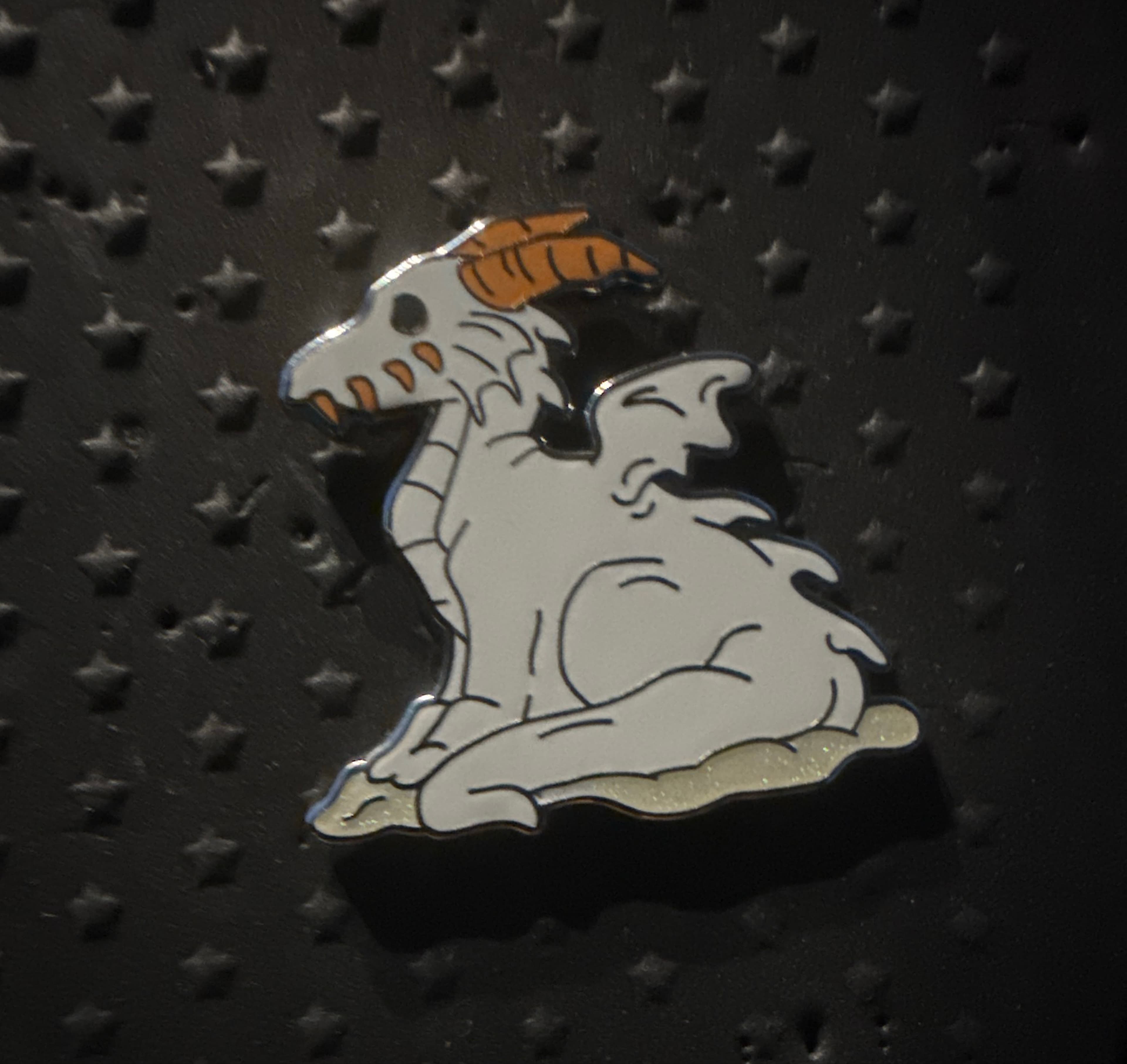 Figment Sitting on Sparkly White Cloud