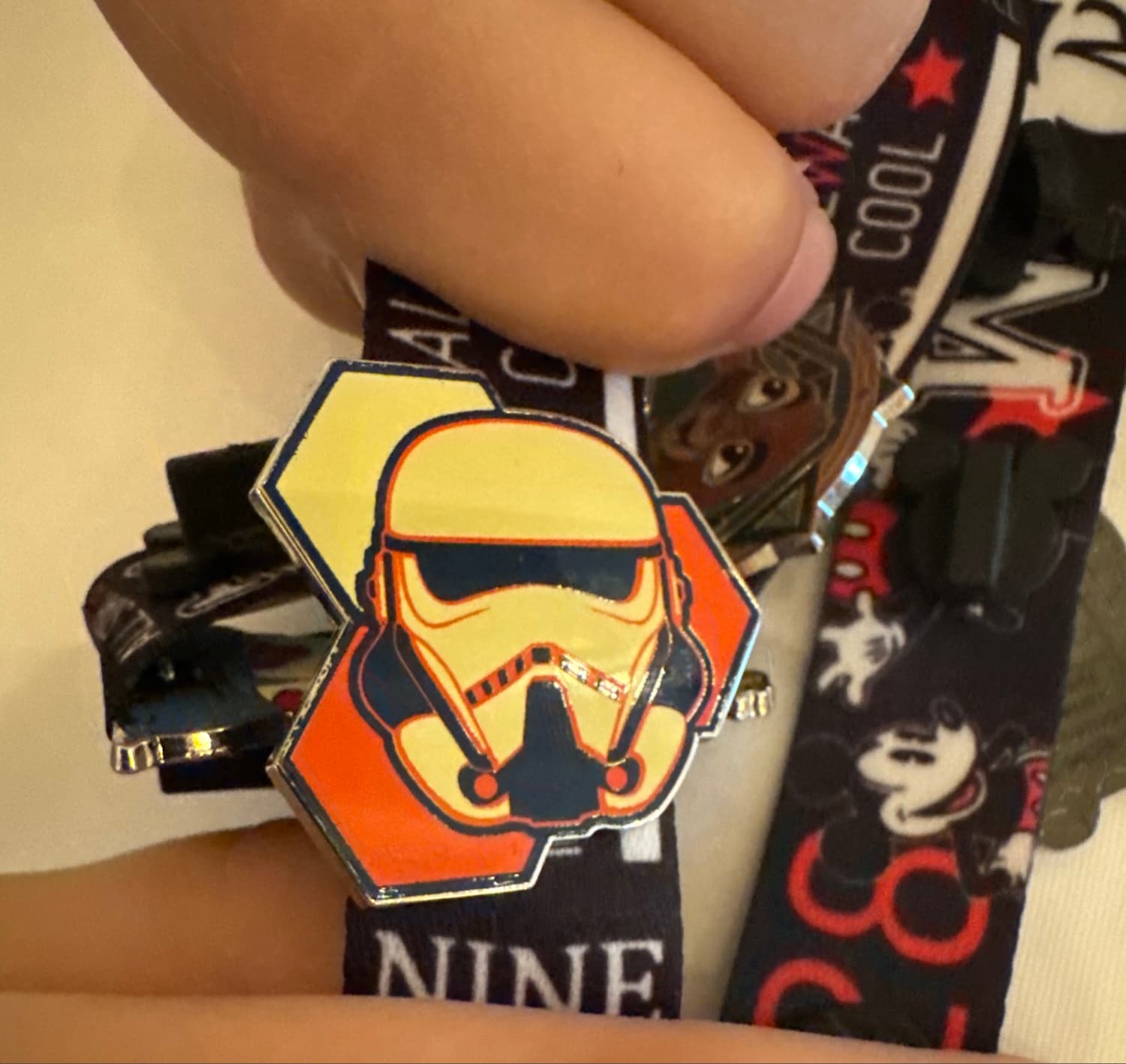 Star Wars Evolution of Stormtrooper Hexagonal Pin front