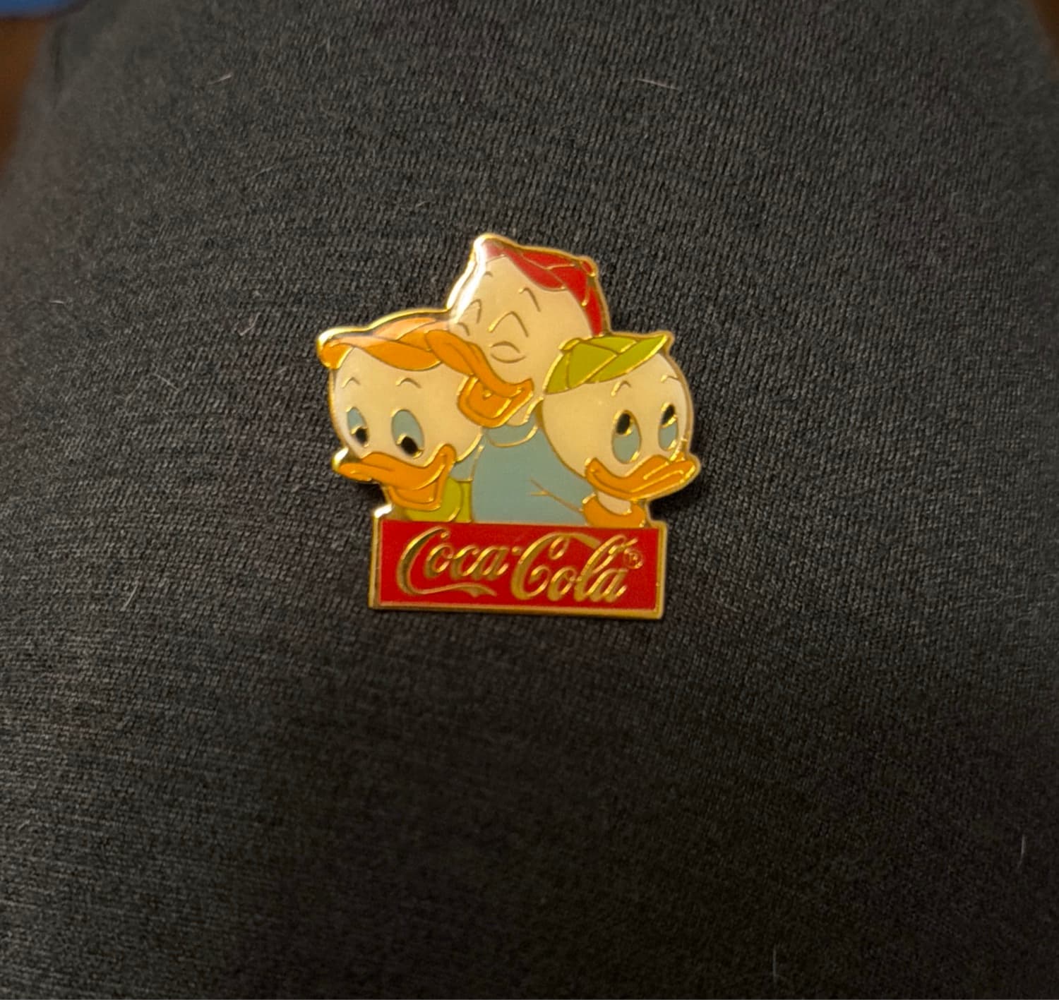 Huey, Dewey, Louie Coca-Cola Walt Disney World 15th Anniversary Pin front