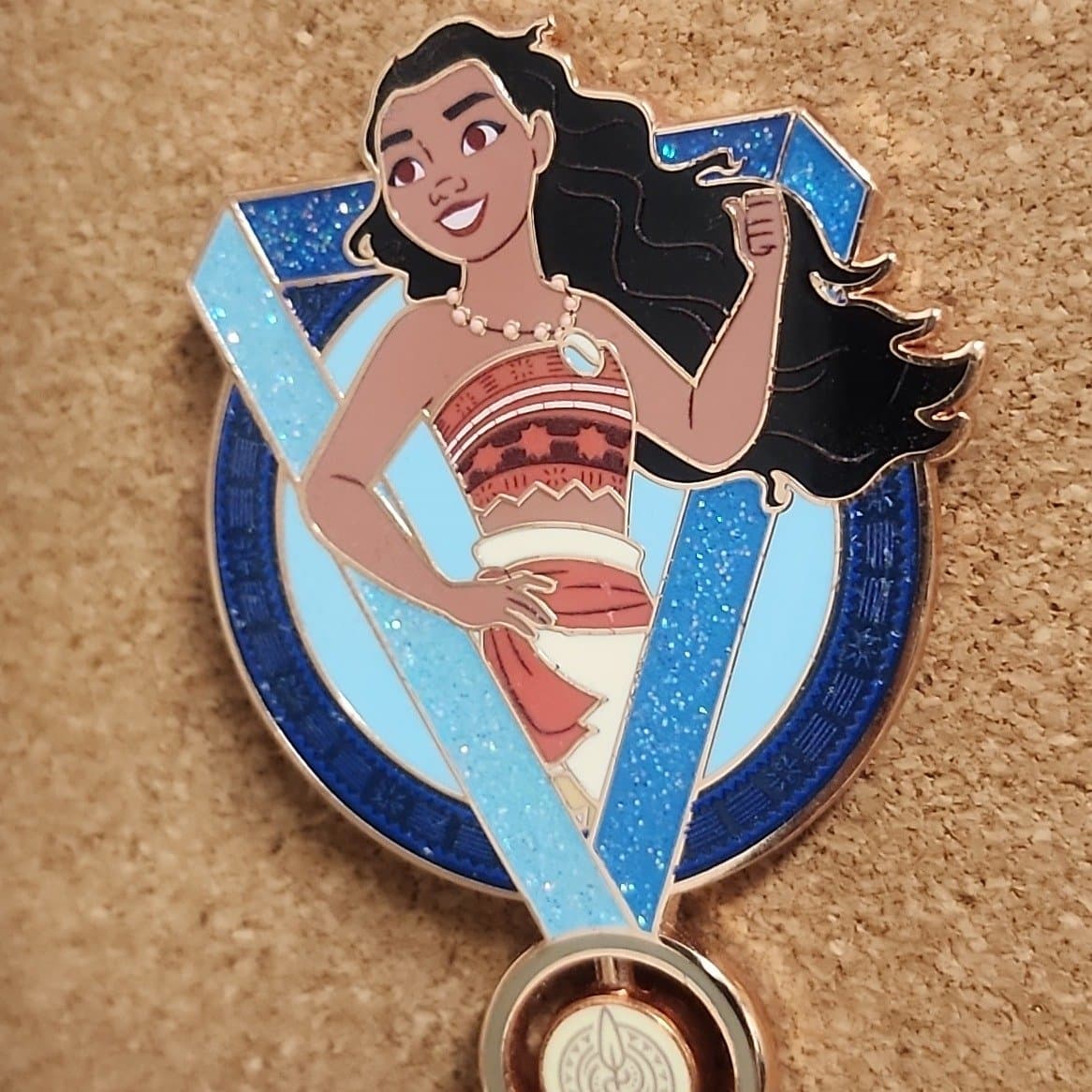 Moana Disney Princess 10K Medal Pin front