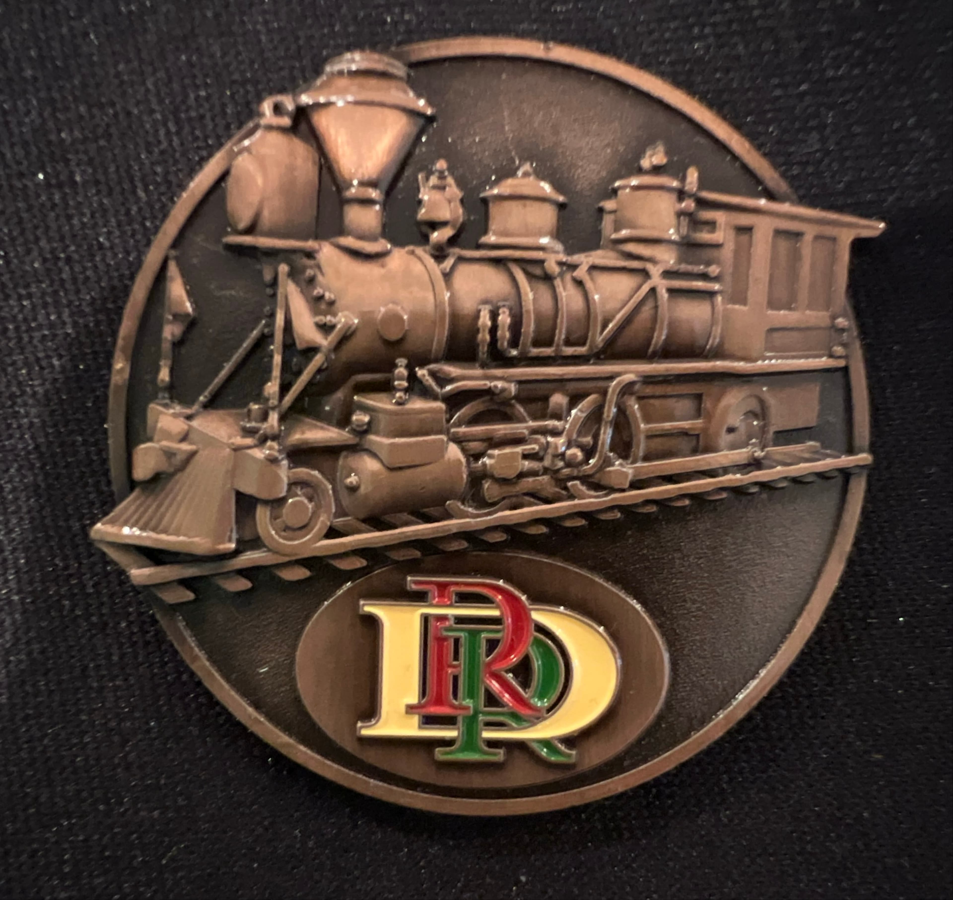 Disneyland Railroad Locomotive - Bronze Logo Pin
