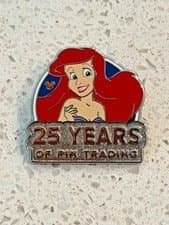 Ariel Little Mermaid 25 Years of Pin Trading Hidden Mickey Pin
