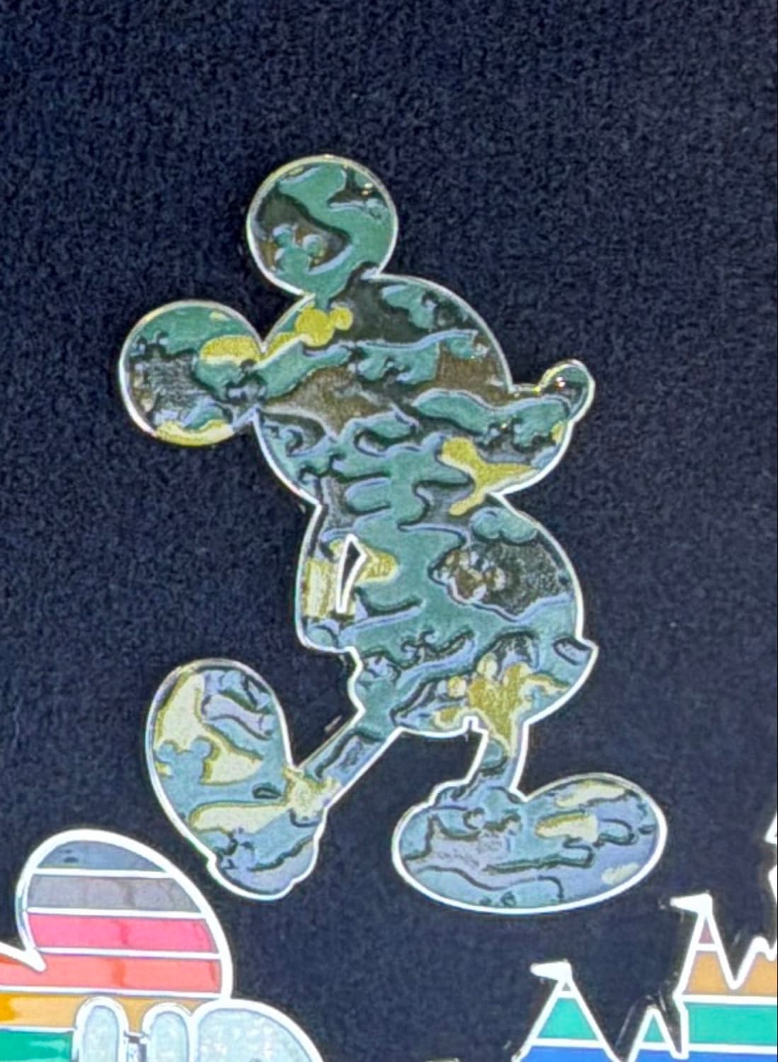 Mickey Mouse “Mickeyflage” Veteran's Day 2025 Pin - Camo Mickey front