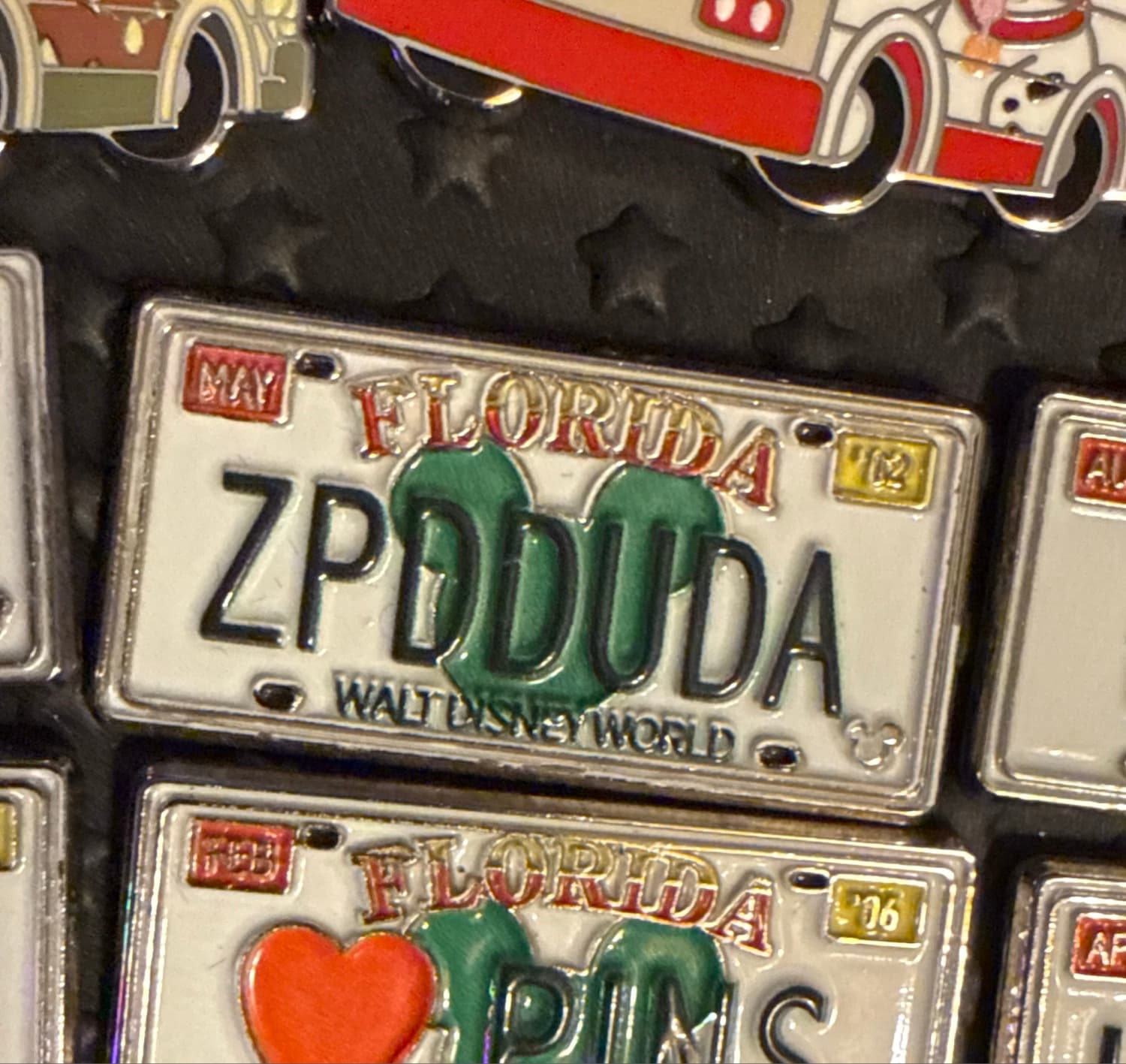 WDW - Hidden Mickey Collection - License Plates ZPDDUDA