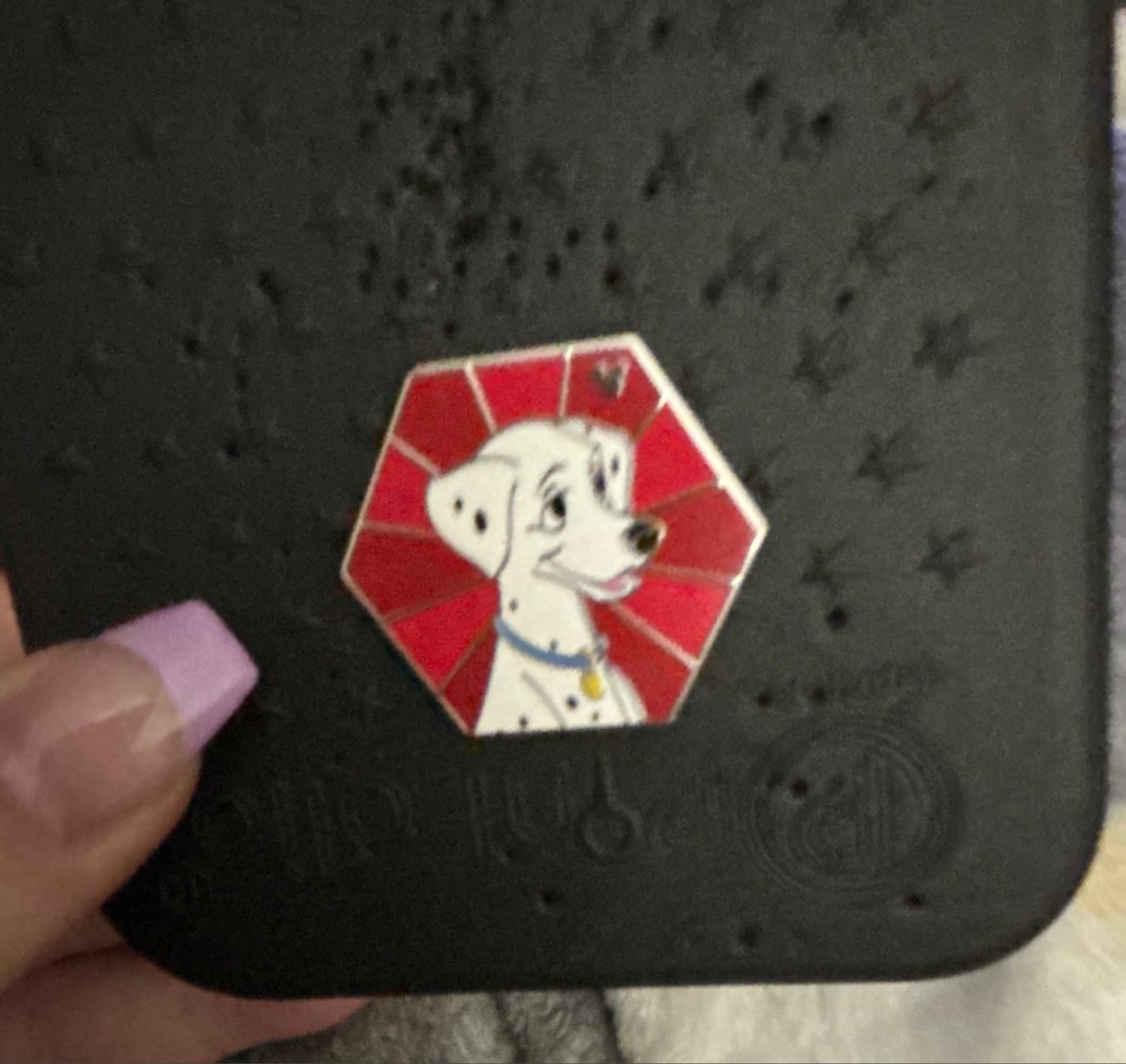 Perdita 101 Dalmatians Hexagon Hidden Mickey Pin