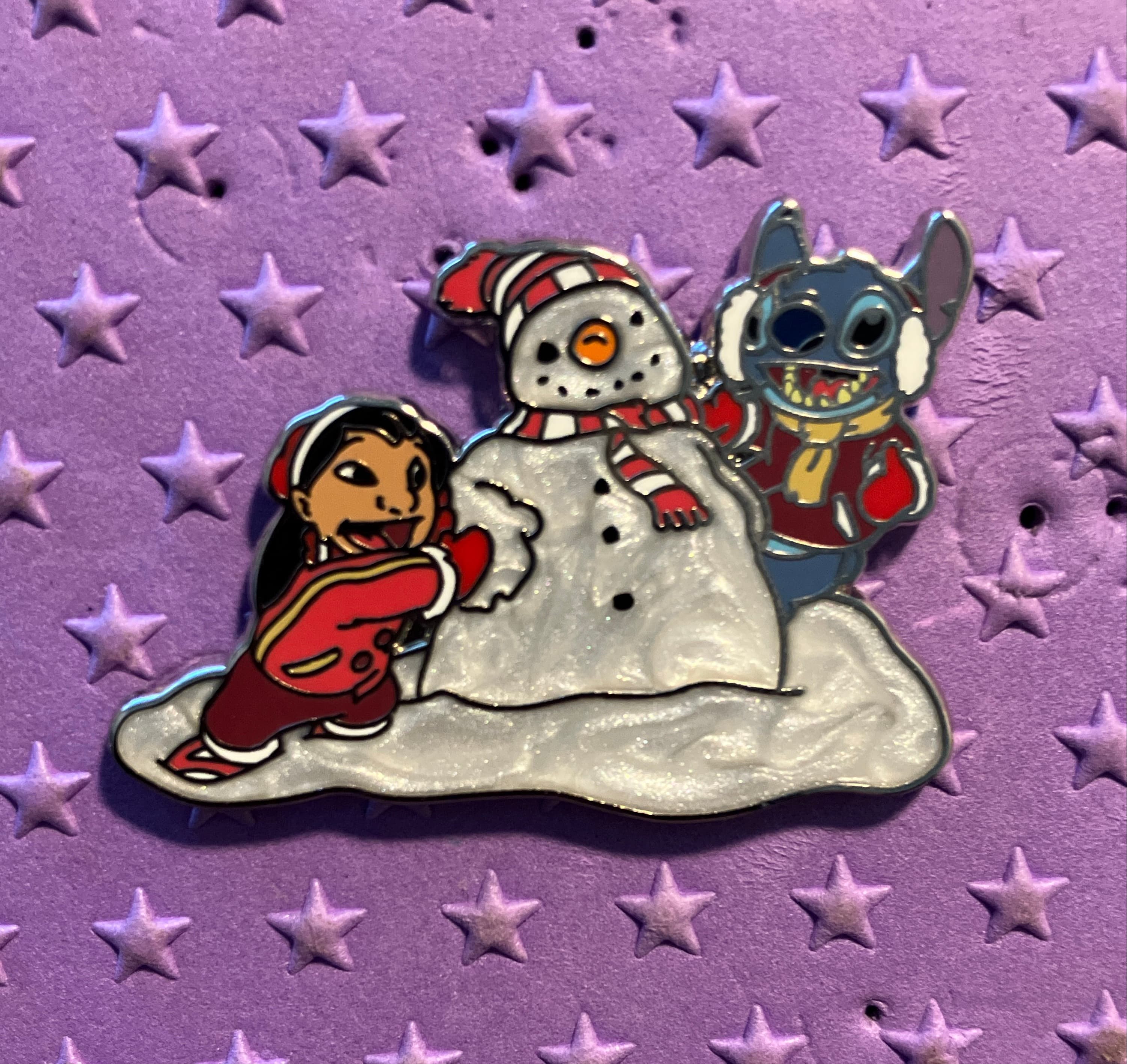 Lilo and Stitch Building a Snowman - Stitch Photographs Mystery Set front