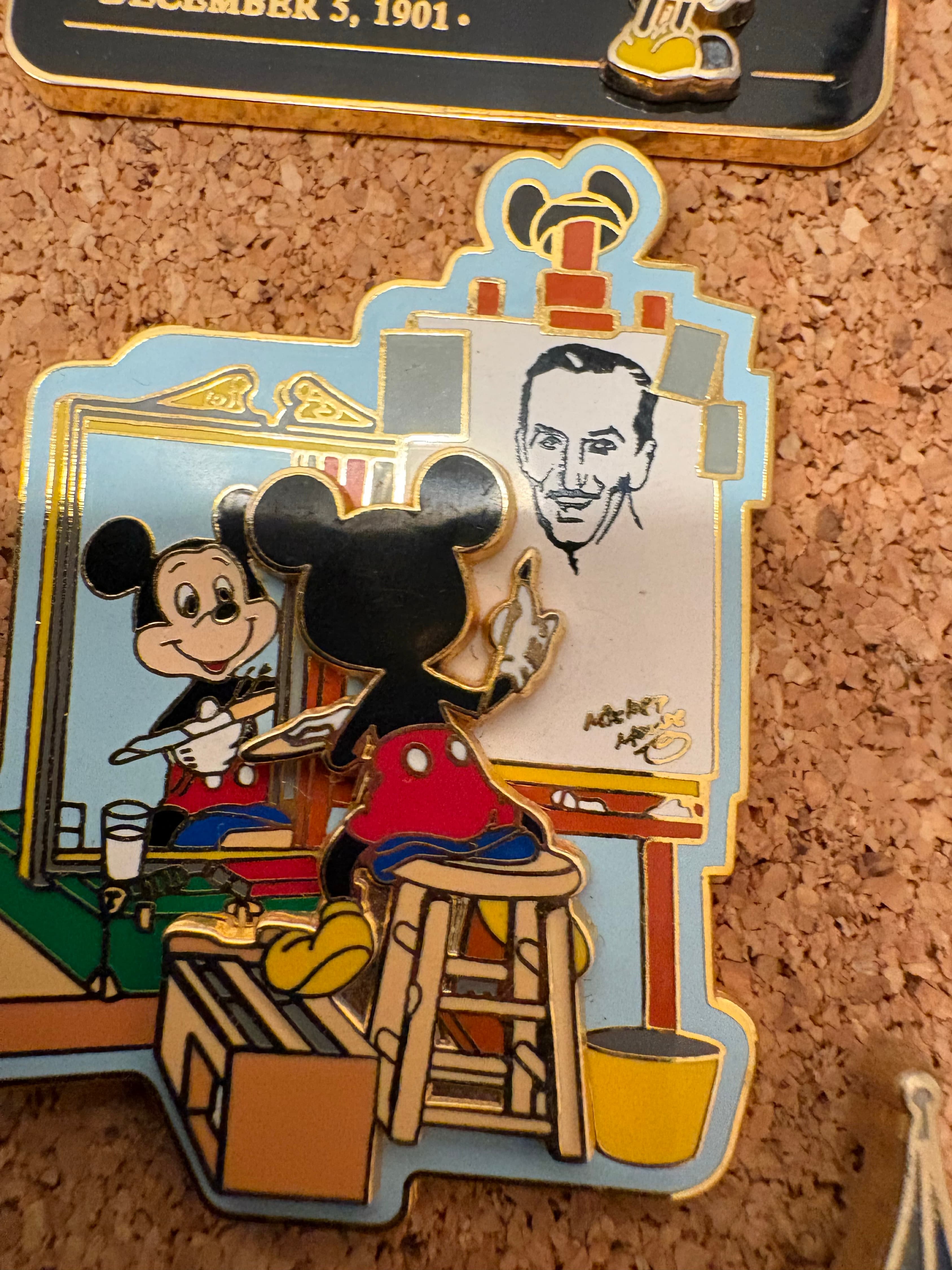 Mickey Mouse Norman Rockwell Triple Self Portrait front