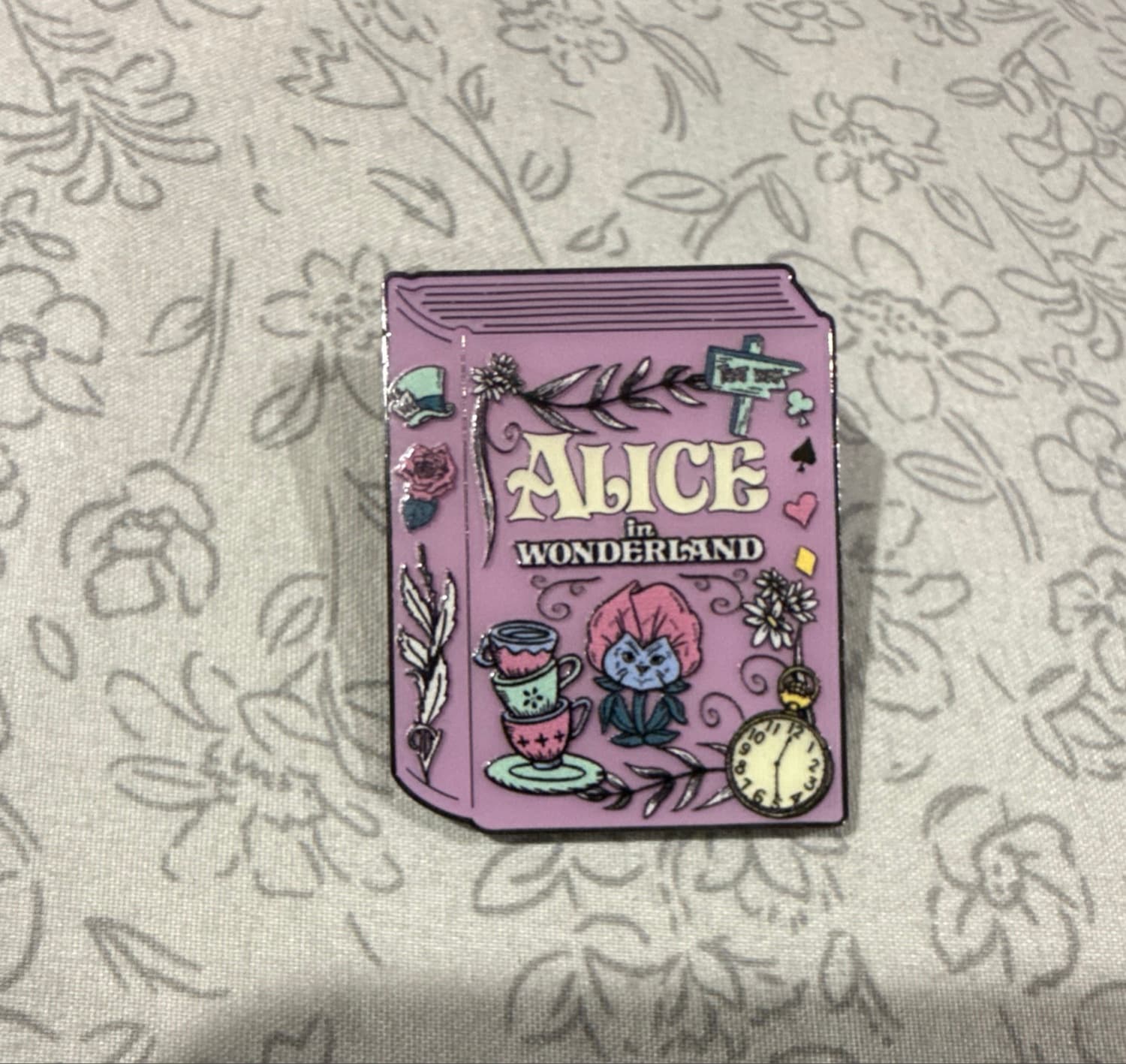 Alice in Wonderland Loungefly Books Mystery Pin