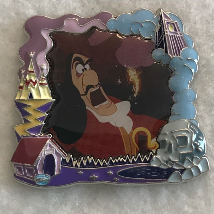 Park Pack Peter Pan - Framed Captain Hook and Tinker Bell (Version 2) front