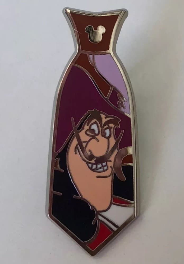 Hidden Mickey 2015 - Neckties - Captain Hook Completer front