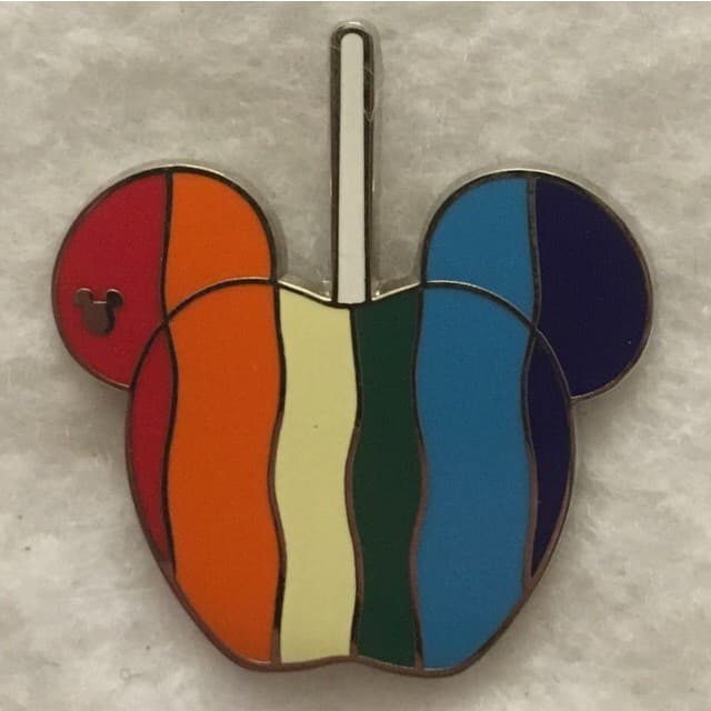 Hidden Mickey 2015 WDW - Candy Apples - Rainbow front