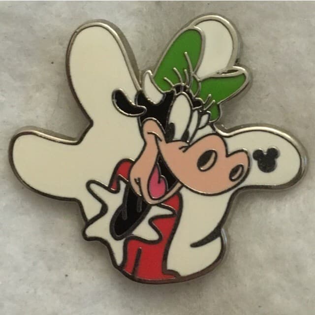 Hidden Mickey 2013 DLR - White Gloves - Clarabelle Cow