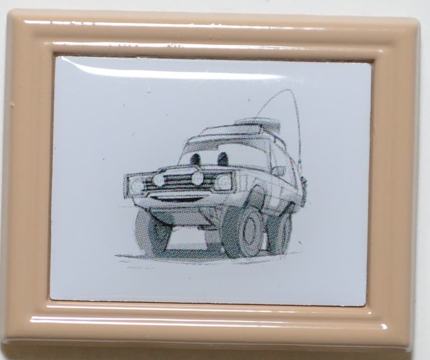 Pixar Animation Studios Framed Set - Cars - Miles Axlerod front