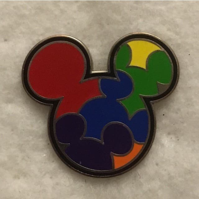 Colored Mickey Mouse Icon Set - Bright