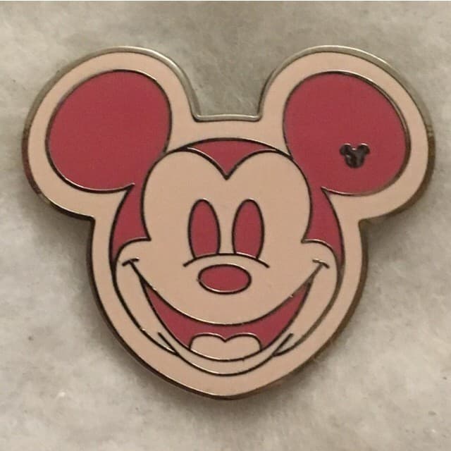 Hidden Mickey 2008 WDW - Colorful Mickeys - Pink front