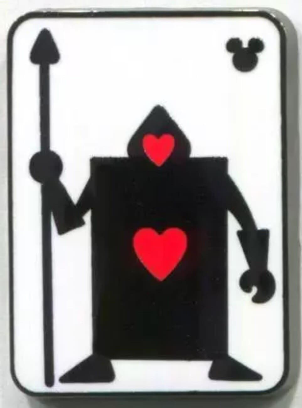Hidden Mickey 2018 WDW - Alice in Wonderland Cards - Hearts Soldier