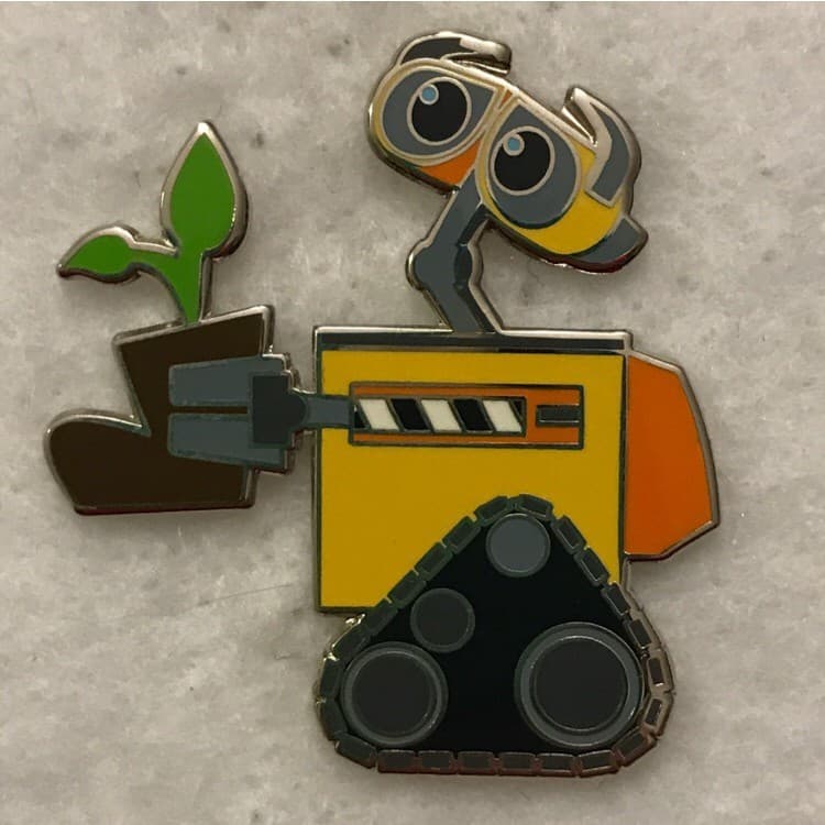 Movie Club Pin - Wall-E Holding Plant